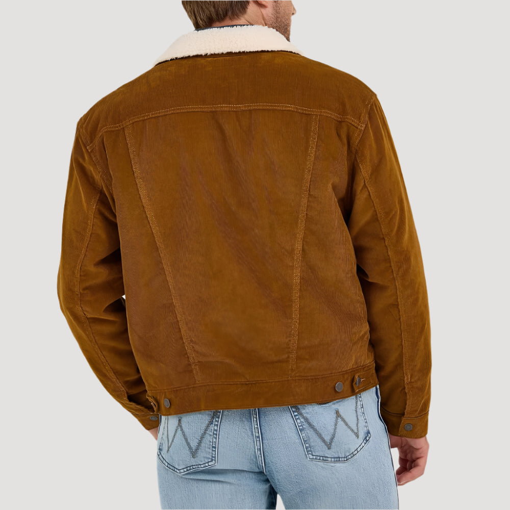 Wrangler Mens Cowboy Cut Corduroy Jacket Monks Robe - 112367603