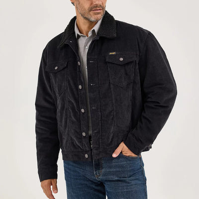 Wrangler Mens Cowboy Cut Jacket Caviar (Black) - 112367604