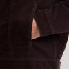 Wrangler Mens Cowboy Cut Sherpa Lined Corduroy Jacket Black Coffee - 112382099