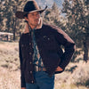 Wrangler Mens Cowboy Cut Sherpa Lined Corduroy Jacket Black Coffee - 112382099