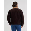 Wrangler Mens Cowboy Cut Sherpa Lined Corduroy Jacket Black Coffee - 112382099