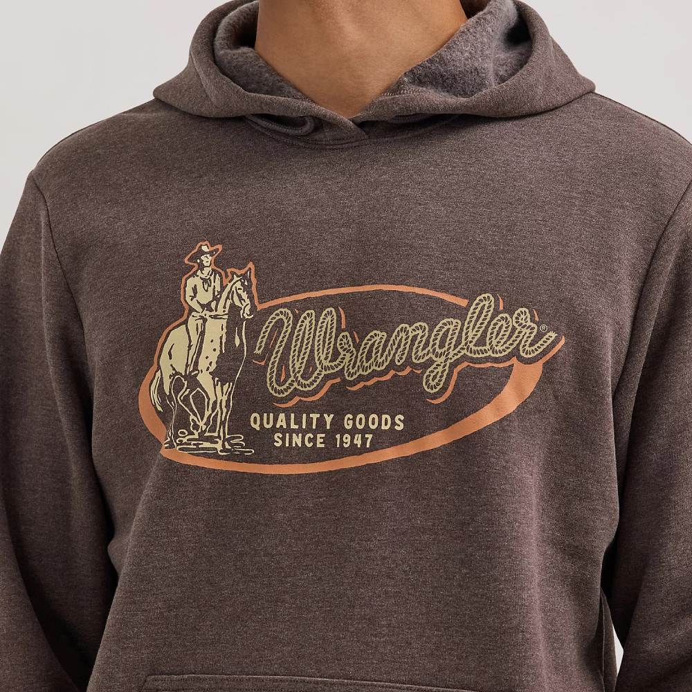 Wrangler Mens Cowboy Graphic Hoodie