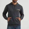 Wrangler Mens Cowboy Graphic Pullover Hoodie Dark Cowboy (Black) - 112368706