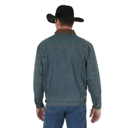 Wrangler Mens Denim Jacket | Rustic Wash | Shop Now