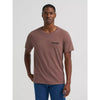 Wrangler Mens Dusty Arena Graphic T-Shirt Coffee Quartz - 112383938