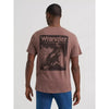 Wrangler Mens Dusty Arena Graphic T-Shirt Coffee Quartz - 112383938
