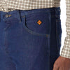 Wrangler Mens FR Regular Fit Lightweight Denim Work Jeans In Prewash - 10FR47MLW