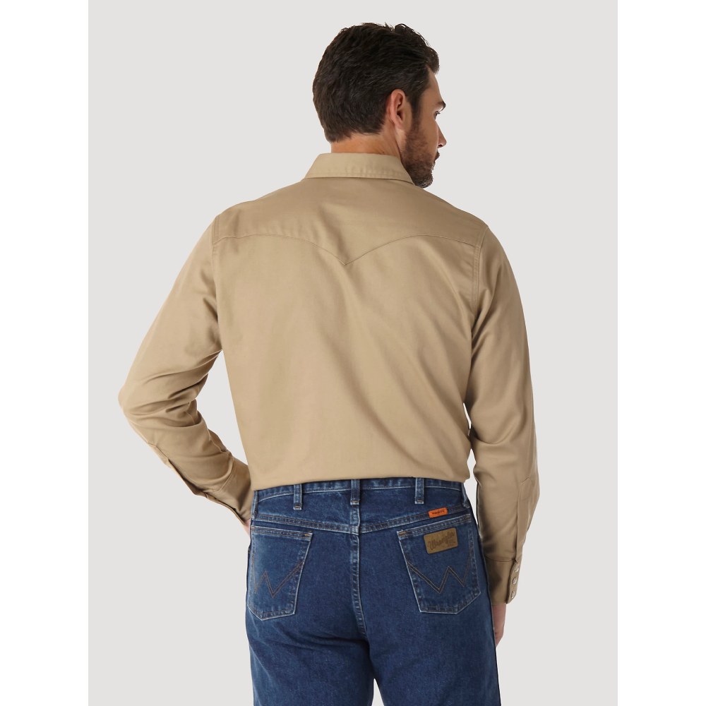 Wrangler Mens FR Snap Twill Work Shirt - 10FR12140