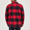 Wrangler Mens Flannel Snap Shirt Jacket Red Buffalo - 112368215