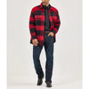 Wrangler Mens Flannel Snap Shirt Jacket Red Buffalo - 112368215