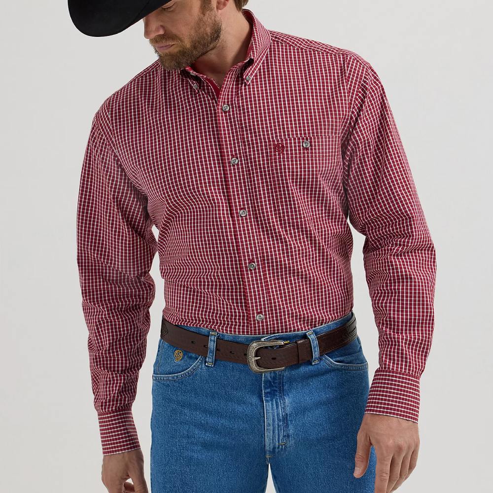 Wrangler Mens George Strait Button Down Shirt