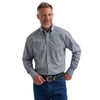 Wrangler Mens George Strait Collection One Pocket Shirt Blue - 112381959