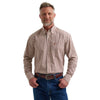 Wrangler Mens George Strait Collection One Pocket Shirt Rust - 112381953