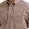 Wrangler Mens George Strait Collection One Pocket Shirt Rust - 112381954