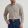 Wrangler Mens George Strait Two Pocket Shirt Nouveau Brown - 112369590