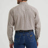 Wrangler Mens George Strait Two Pocket Shirt Nouveau Brown - 112369590