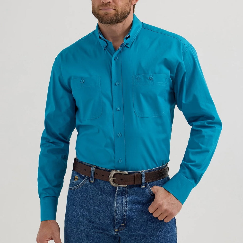 Wrangler Mens George Strait Long Sleeve Shirt - 112356631
