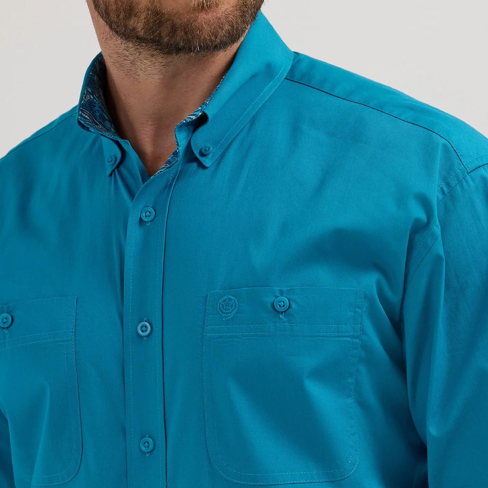 Wrangler Mens George Strait Long Sleeve Shirt - 112356631