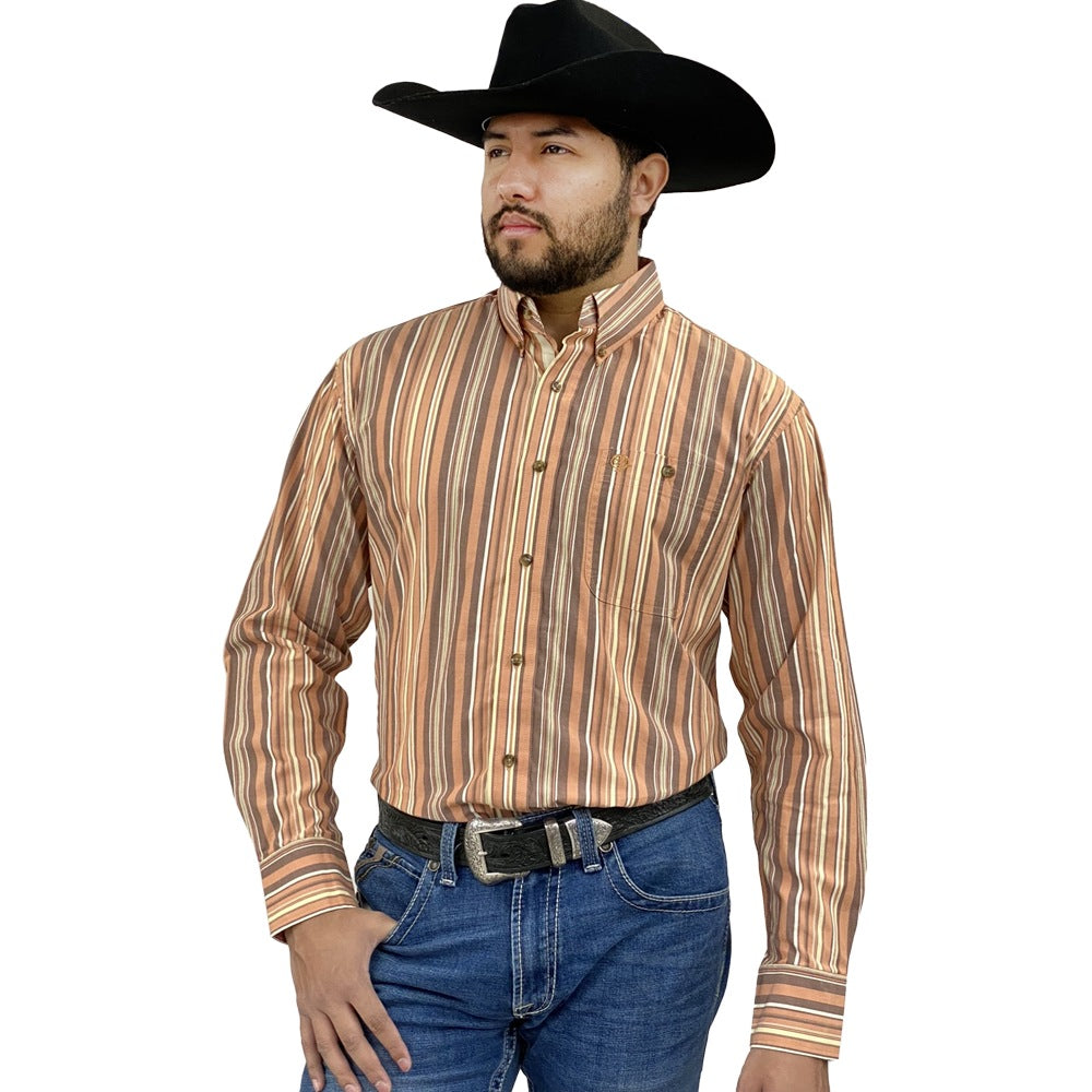 Wrangler Mens George Strait One Pocket Long Sleeve Shirt - 112359952