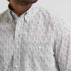 Wrangler Mens George Strait™ One Pocket Shirt Cloud Paisley - 112379056