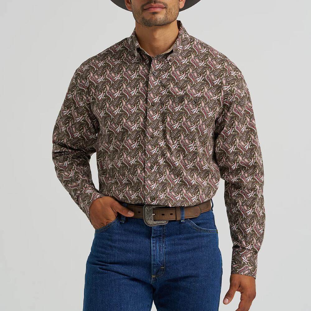 Wrangler Mens George Strait™ One Pocket Shirt
