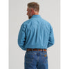 Wrangler Mens George Strait One Pocket Shirt Dotty Blue - 112385363