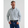 Wrangler Mens George Strait One Pocket Shirt Harbor Teal - 112381967