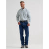 Wrangler Mens George Strait One Pocket Shirt Harbor Teal - 112381967