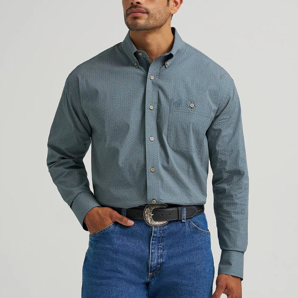 Wrangler Mens George Strait One Pocket Shirt