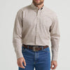 Wrangler Mens George Strait One Pocket Shirt Pale Stone Paisley - 112369580