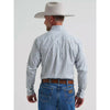 Wrangler Mens George Strait One Pocket Shirt Plaid Charcoal - 112381970