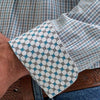 Wrangler Mens George Strait One Pocket Shirt Plaid Charcoal - 112381970