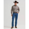 Wrangler Mens George Strait One Pocket Shirt Tan Medallion - 112385372