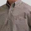 Wrangler Mens George Strait One Pocket Shirt Tan Medallion - 112385372