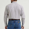 Wrangler Mens George Strait™ One Pocket Shirt White Wine Cross - 112369637
