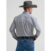 Wrangler Mens George Strait Shirt Blue Black Plaid - 112381961
