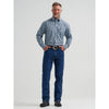 Wrangler Mens George Strait Shirt Blue Paisley - 112381960