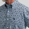 Wrangler Mens George Strait Shirt Blue Paisley - 112381960