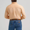 Wrangler Mens George Strait Solid One Pocket Shirt Peachy - 112374608