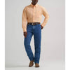 Wrangler Mens George Strait Solid One Pocket Shirt Peachy - 112374608