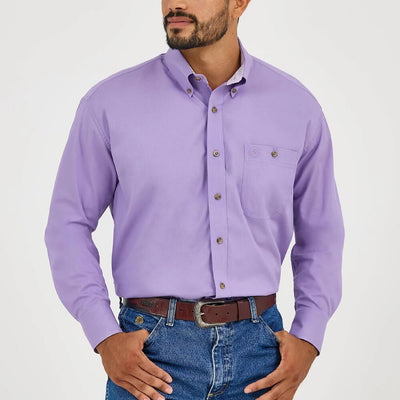 Wrangler Mens George Strait Solid Shirt