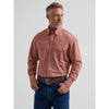 Wrangler Mens George Strait Troubadour Western Snap Shirt Adobe Geo - 112381951