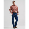 Wrangler Mens George Strait Troubadour Western Snap Shirt Adobe Geo - 112381951