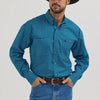 Wrangler Mens George Strait Turquoise Shirt