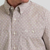 Wrangler Mens George Strait™ Two Pocket Shirt Floral Brown - 112374614