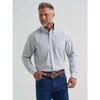 Wrangler Mens George Strait Two Pocket Shirt Grey - 112381958