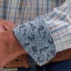 Wrangler Mens George Strait Two Pocket Shirt Grey - 112381958