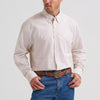 Wrangler Mens George Strait Two Pocket Shirt Peach Print - 112374612