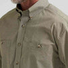 Wrangler Mens George Strait Two Pocket Shirt Pine Grove - 112381972