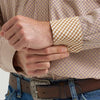 Wrangler Mens George Strait™ Two Pocket Shirt Purple Tan Mod - 112369564
